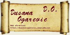 Dušana Ogarević vizit kartica
